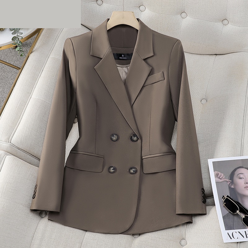 Women Formal Wear With Black Blazer - Veste à double boutonnage pour femme,