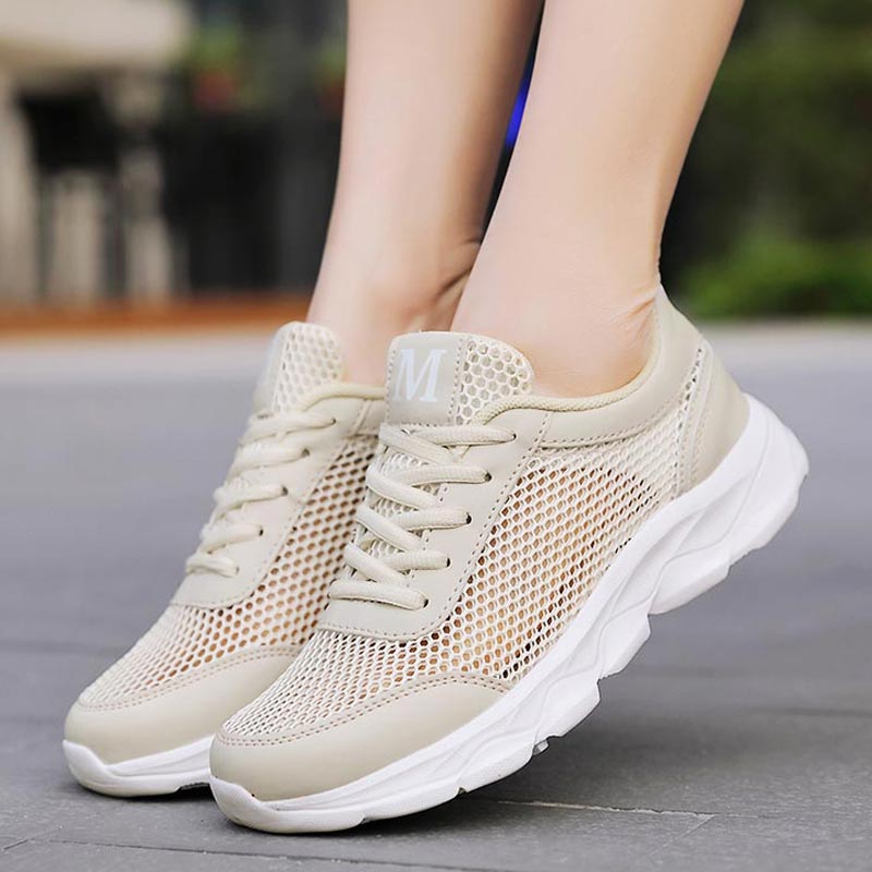 Women'S Formal Resort Wear - Été Respirant Sneakers Femmes Maille Femmes