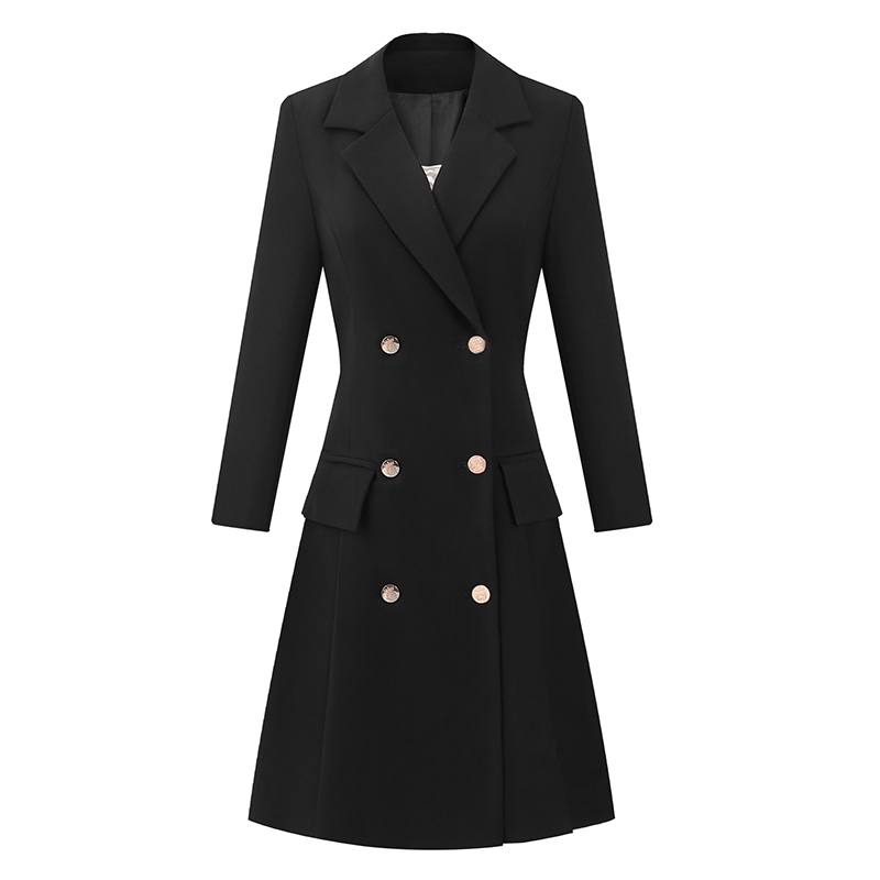 Japanese Women Formal Wear - Robe noire imbibée de grains de