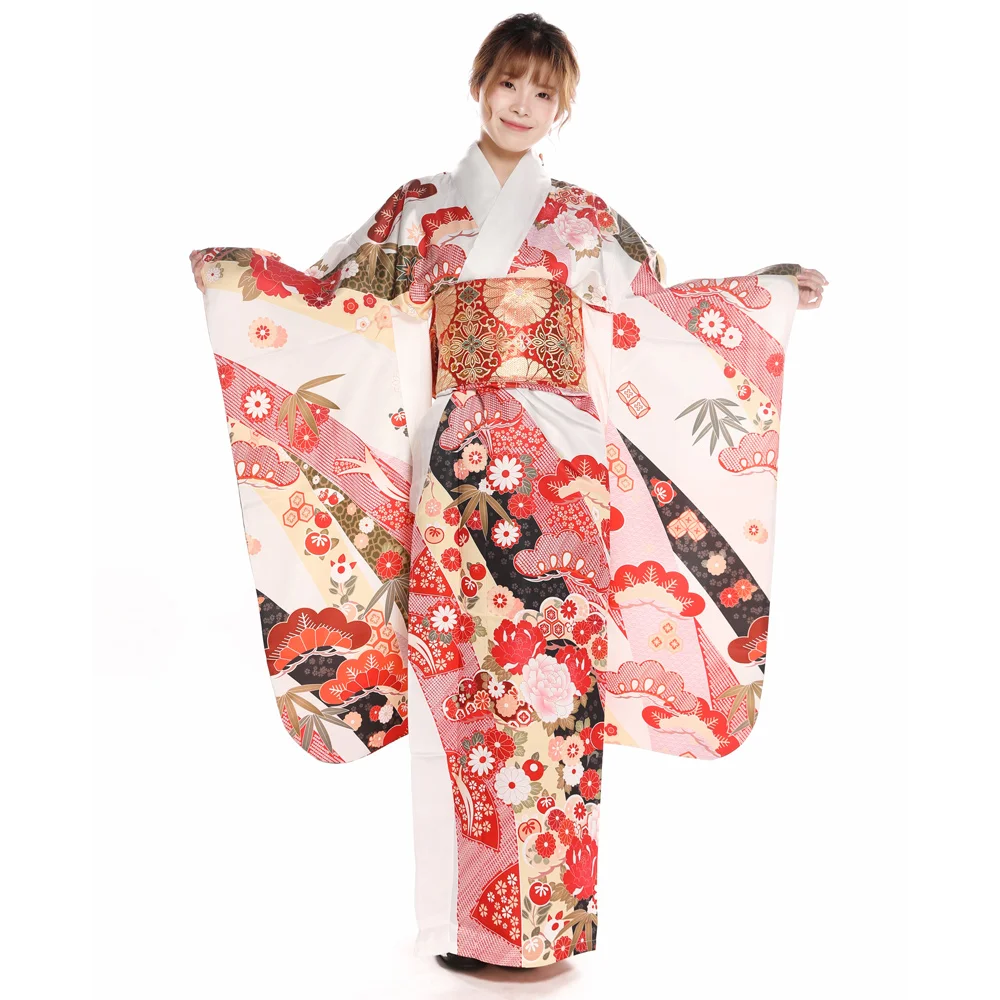 Japanese Women Formal Wear - Japonais Traditionnel Femmes Formelle Furisode Kimono