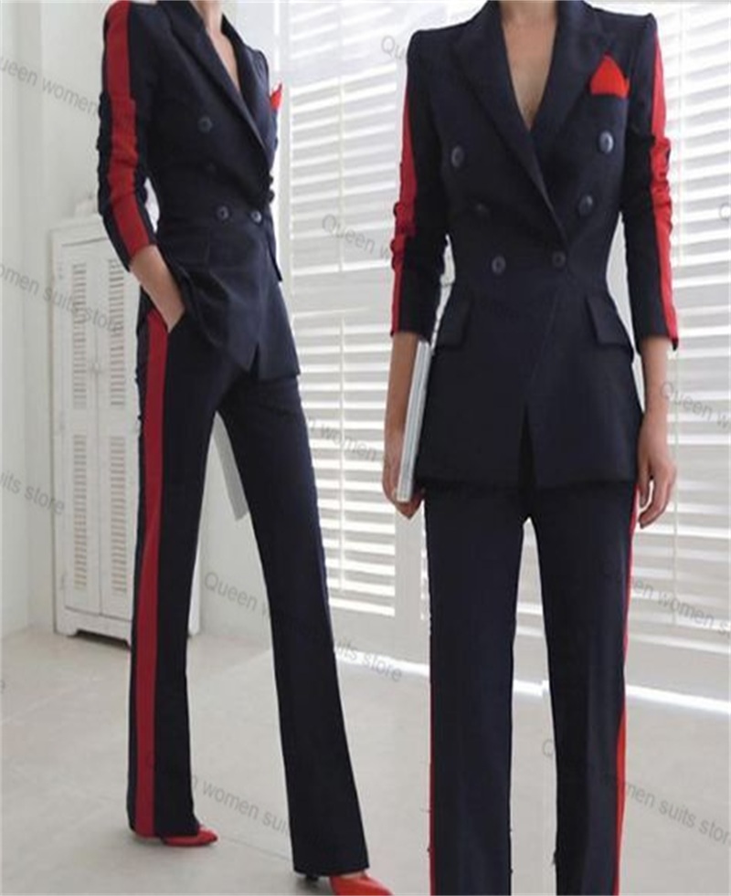 Women Formal Wear With Black Blazer - Ensemble 2 pièces blazer et pantalon