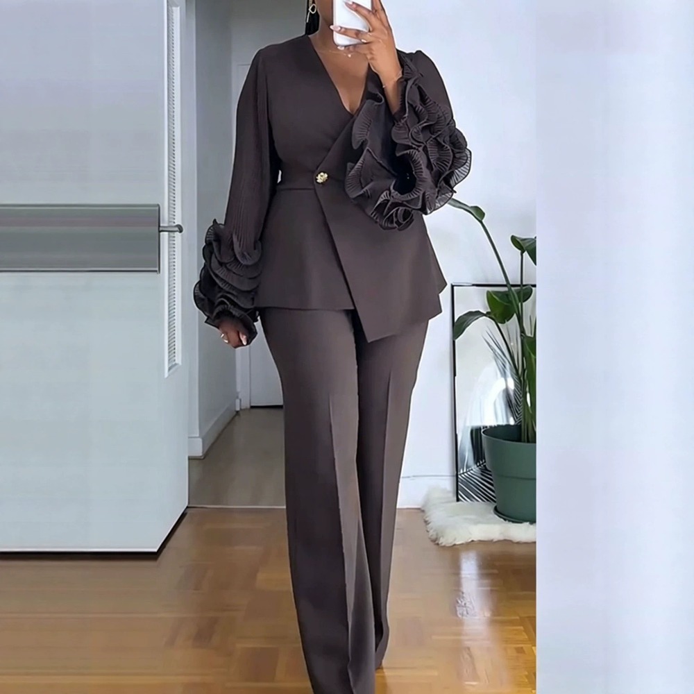 Women'S Formal Wear Suit - Costume pantalon 2 pièces pour femme,