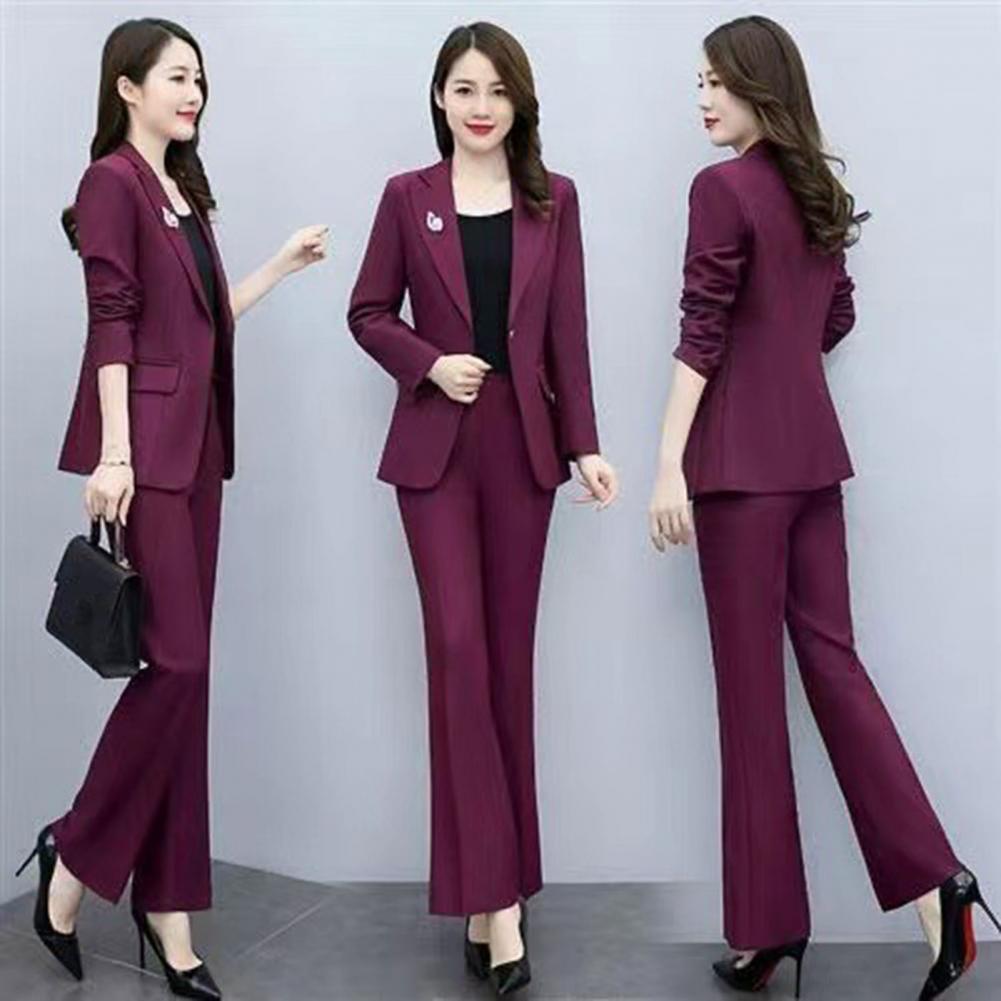 Women Formal Wear Office - Ensemble 2 pièces pour femme :