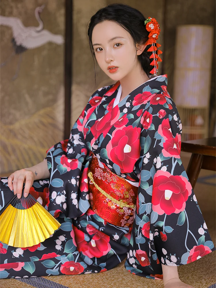 Robe longue à imprimé Floral p - Japanese Women Formal Wear avis et prix