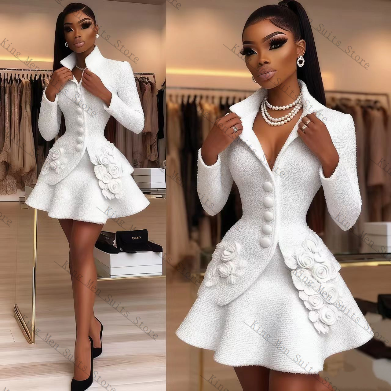 Ensemble de costume de luxe bl - Women'S Formal Wear For Wedding Guest avis et prix