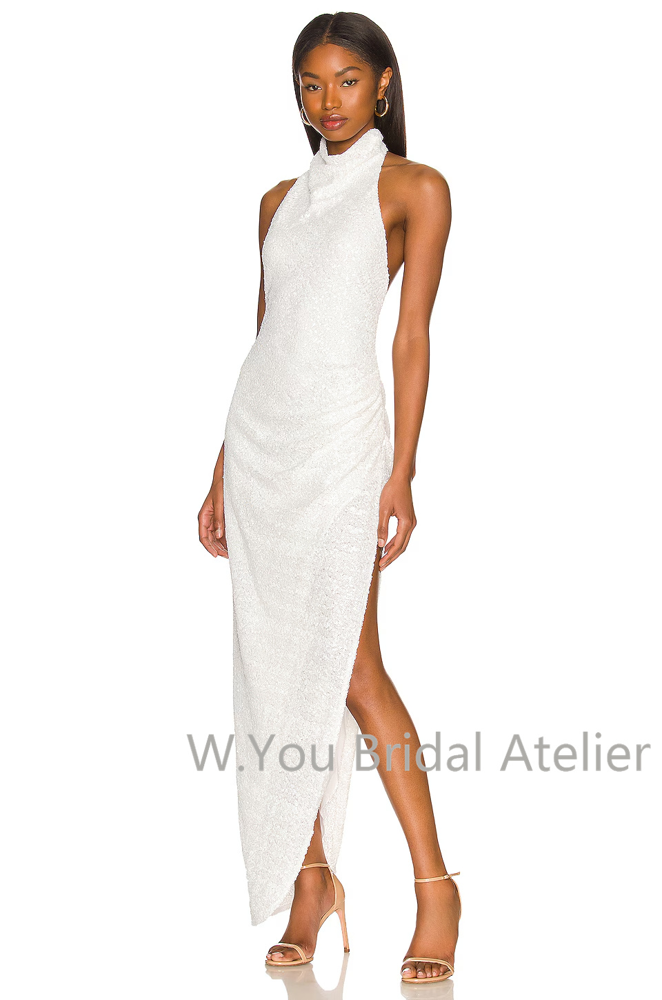Robes de soirée blanches à col - Women'S Formal Wear For Wedding Guest avis et prix