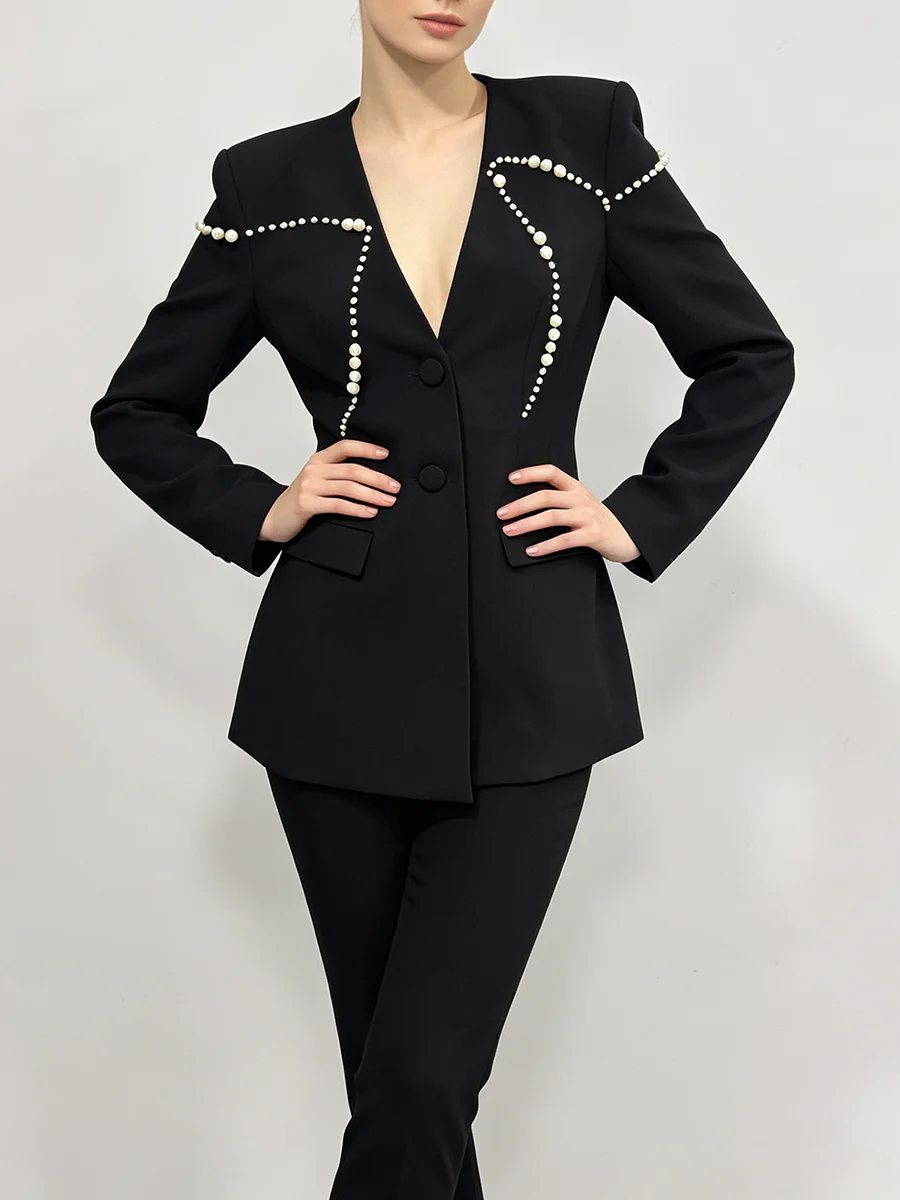 Blazer noir premium TWOTWINSTY - Women Formal Wear With Black Blazer avis et prix