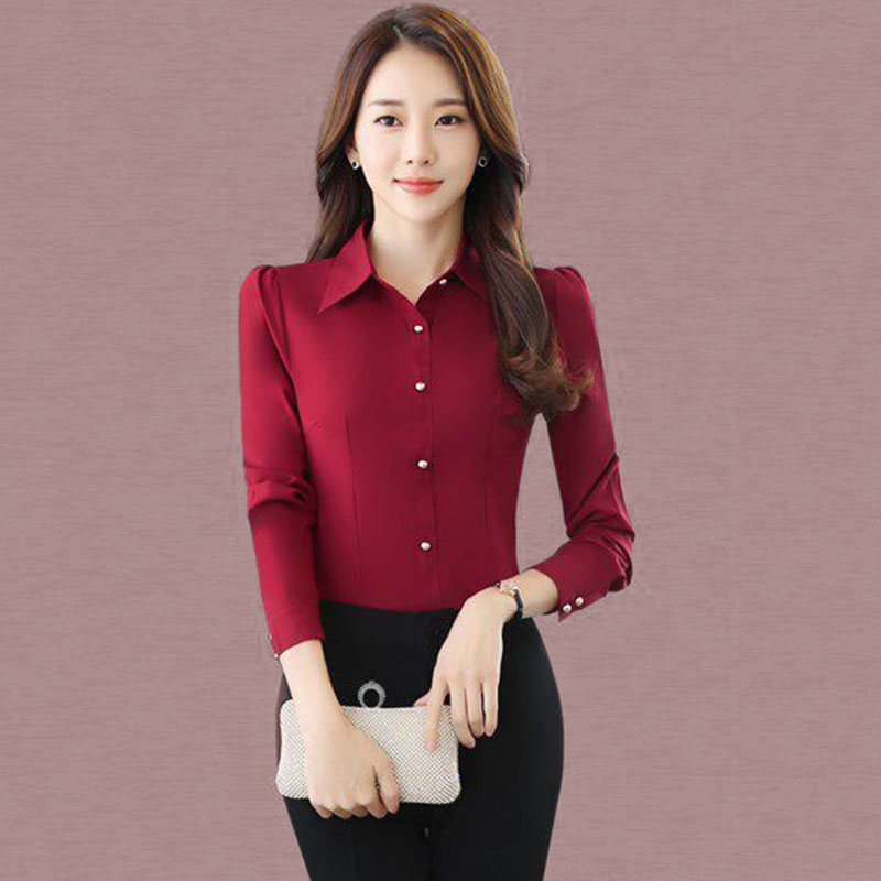 Chemises rouges à manches long - Women'S Formal Wear Suit avis et prix