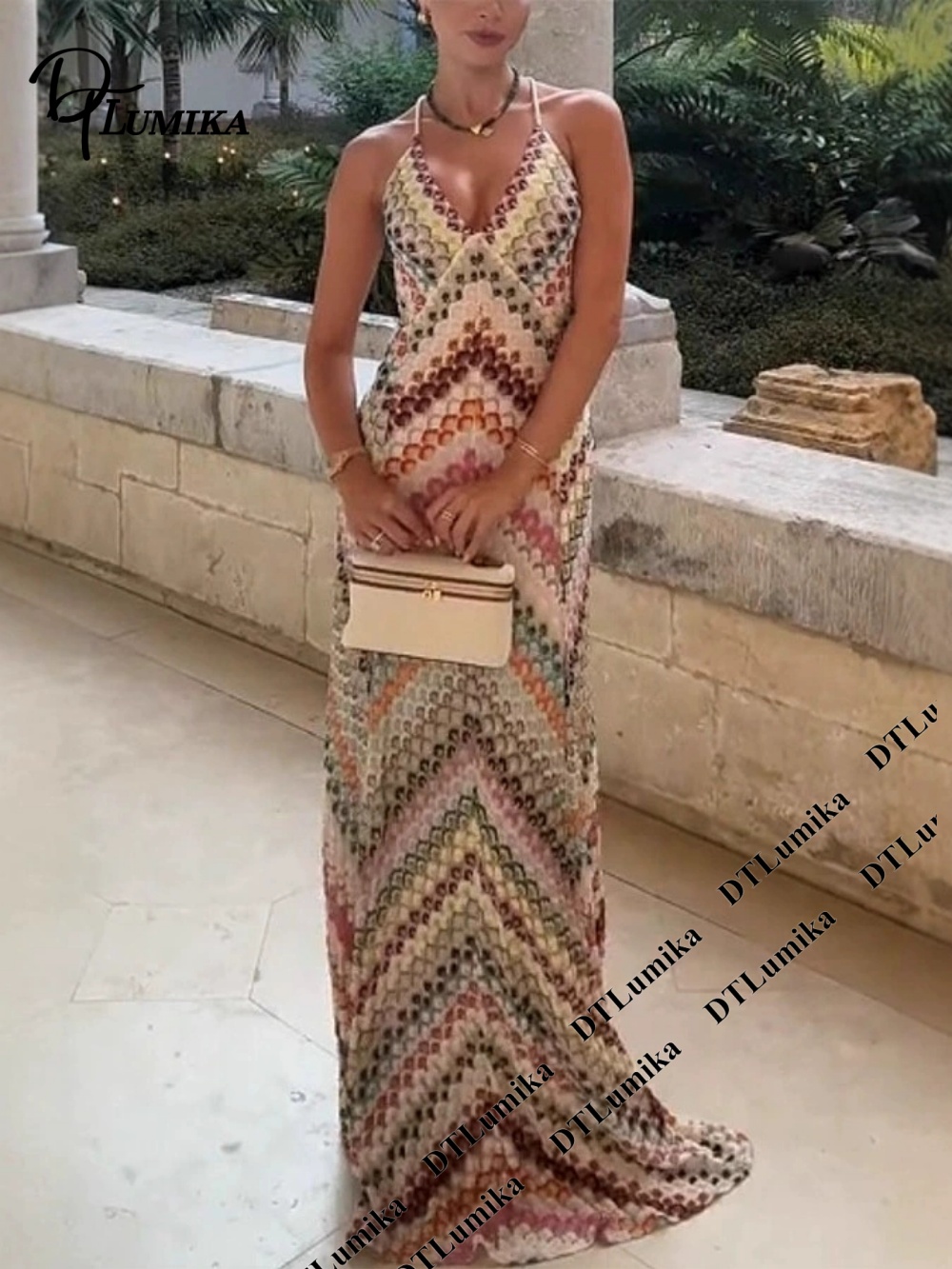 Robe longue bohème DTLumika à  - Women'S Formal Resort Wear avis et prix