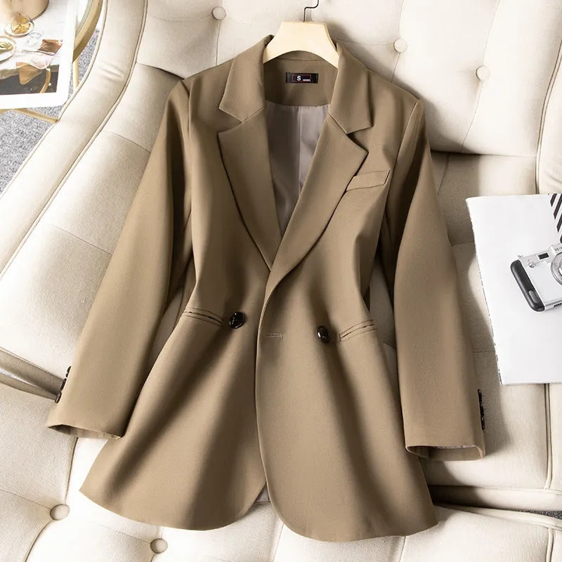 Veste à double boutonnage à ma - Women Formal Wear With Black Blazer avis et prix