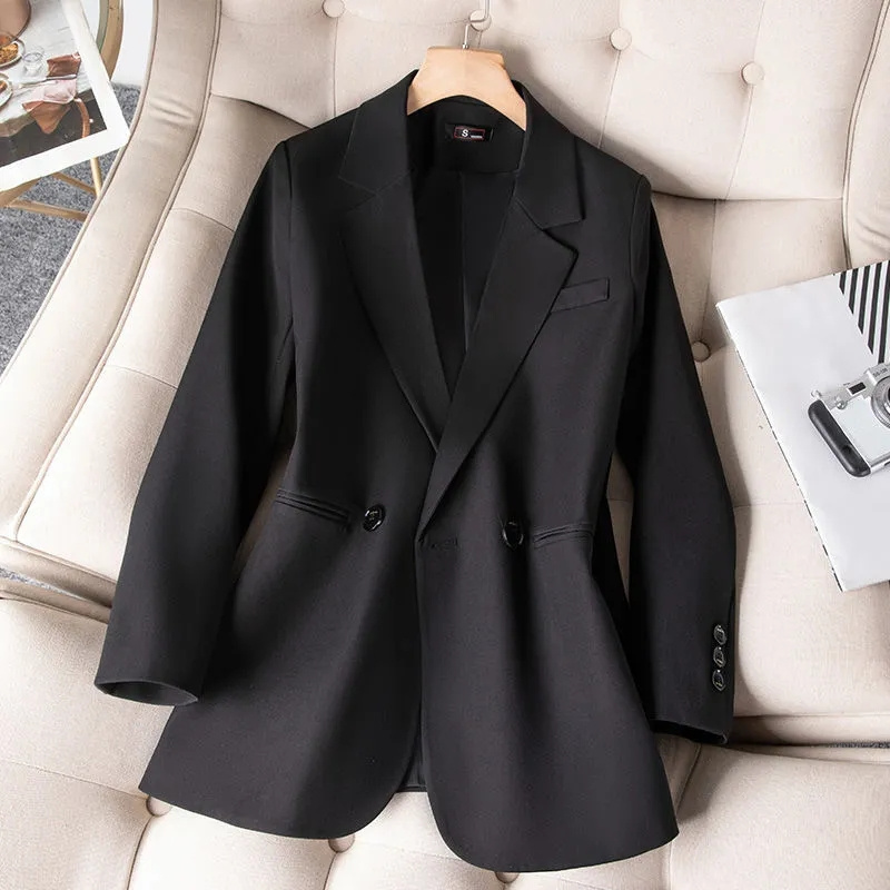 Veste à double boutonnage à ma - Women Formal Wear With Black Blazer avis et prix